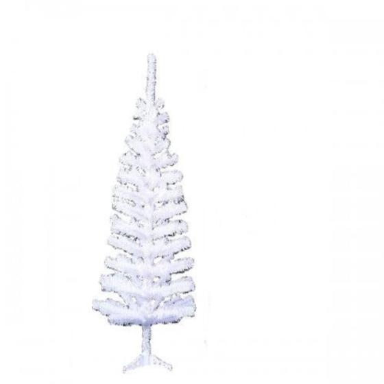Imagem de Árvore De Natal Branca Grande Artificial Tradicional Luxo 1,20 Metros