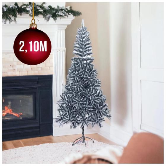 Árvore De Natal Canadense Nevada 2,10m 500 Galhos Pinheiro Menor preço em Árvore De Natal Canadense Nevada 2,10m 500 Galhos Pinheiro