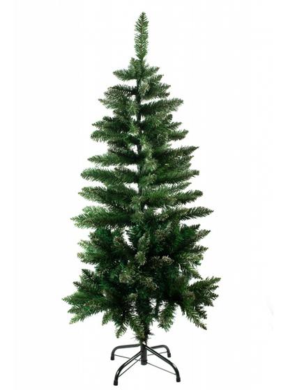 Árvore de natal de PVC com pé em metal, altura 1,20m com 220 pontas, pontas  em lança e nevadas - Super natal - Árvore de Natal - Magazine Luiza