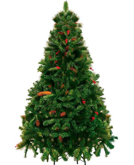 Imagem de Árvore De Natal Decorada Alpina 120 Cm Verde Magizi