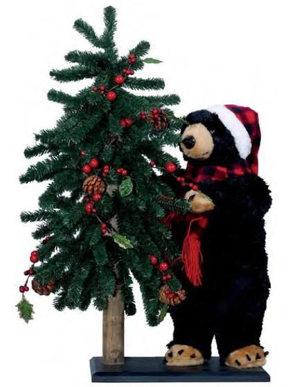 Árvore de Natal Decorada Com Luz Urso Natalino em Pé - 76cm - PM - Árvore  de Natal - Magazine Luiza