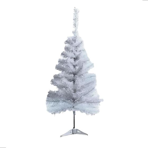 Imagem de Árvore de Natal Decorativa Artificial Pequena 58cm Branca