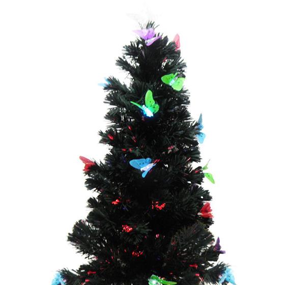 Arvore de Natal Fibra Otica LED  M 126 Galhos Borboletas Natalino -  Braslu - Árvore de Natal - Magazine Luiza