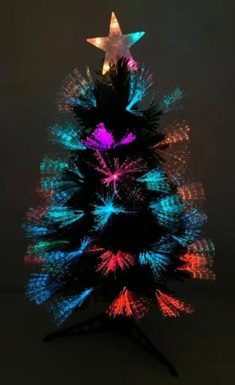 Imagem de Árvore De Natal Fibra Ótica Led Colorido 90cm S090