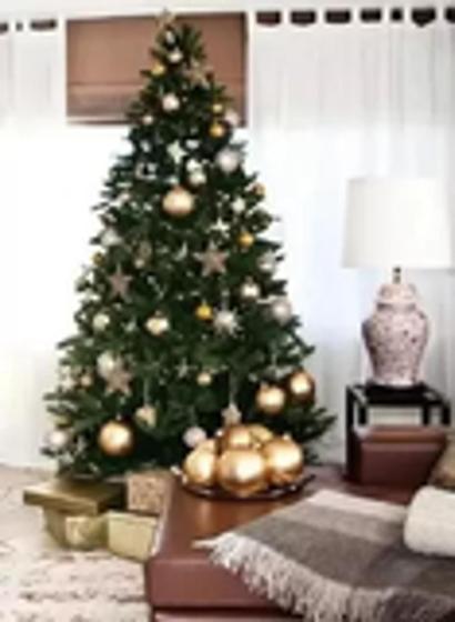 Imagem de Árvore De Natal Grande Artificial Luxo 1,80m 600 Galhos Cheia - Fb