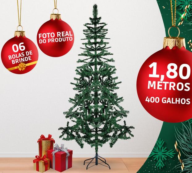 Arvore De Natal Grande Pinheiro 1,80m 400 Galhos Luxo - AuShopExpress -  Árvore de Natal - Magazine Luiza