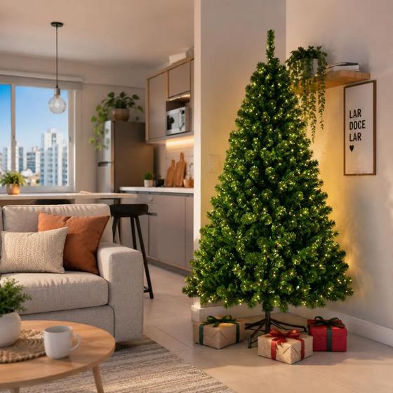 Árvore De Natal Grande Pinheiro Luxo 1,80 Altura 750 Galhos - Rio De Ouro