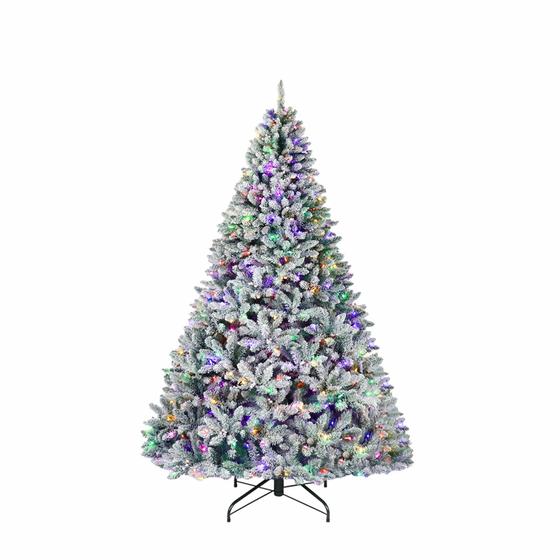 Imagem de Árvore de Natal Hykolity Snow Flocked 2m com 250 luzes LED