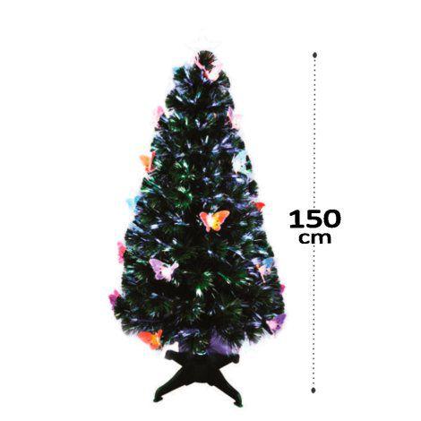 árvore de Natal LED 150cm 170g Fibra ótica Bivolt Menor preço em árvore de Natal LED 150cm 170g Fibra ótica Bivolt