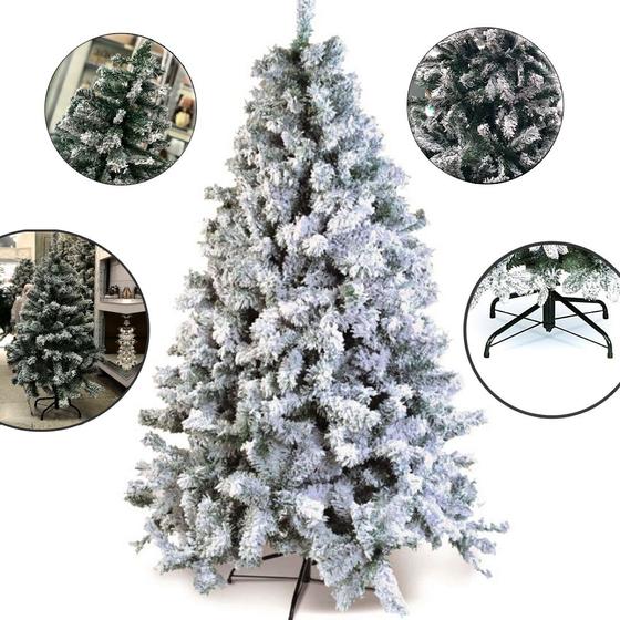 Árvore De Natal Nevada 1.20m Pinheiro com Neve Luxo 200 Galhos Menor preço em Árvore De Natal Nevada 1.20m Pinheiro com Neve Luxo 200 Galhos