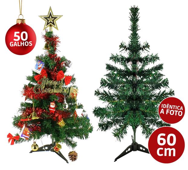 Árvore de Natal Pequena 60cm Para Interior Apartamento Pinheiro -  AuShopExpress - Árvore de Natal - Magazine Luiza