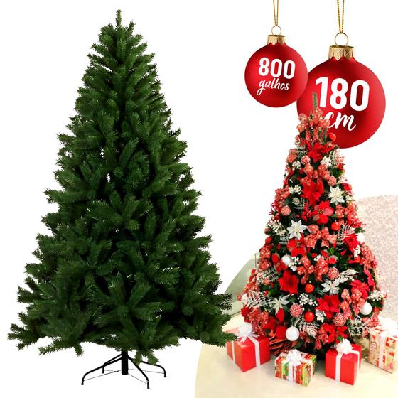 Imagem de Arvore De Natal Pinheiro 180cm Decoraçao Natalina 800 Galhos