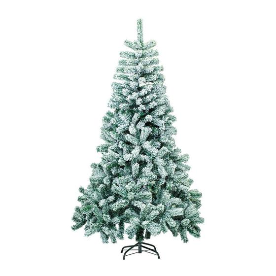 Imagem de Arvore de Natal Pinheiro Alpina Nevada 600 Galhos 1,80 m Decoracao Natalina Enfeite