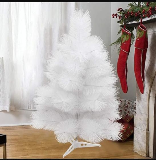 Árvore De Natal Pinheiro De Mesa Luxo 60cm Cor Branca NTY9211 Menor preço em Árvore De Natal Pinheiro De Mesa Luxo 60cm Cor Branca NTY9211