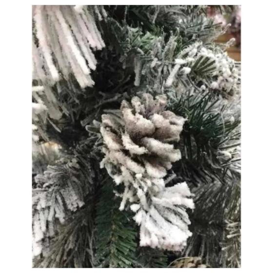 Árvore De Natal Pinheiro Luxo 1,50m Nevada Premium - Bemmy