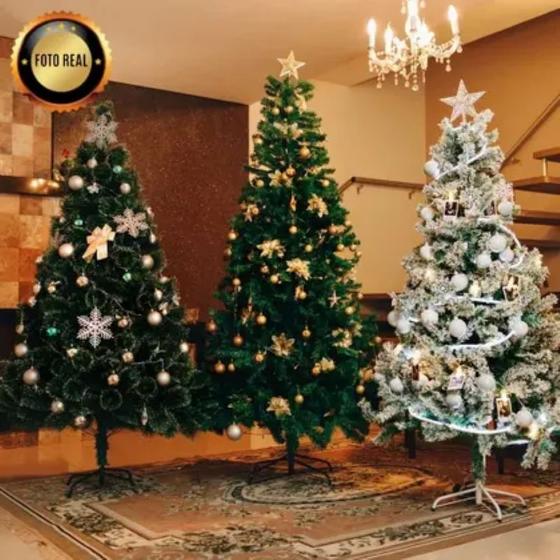 Árvore De Natal Pinheiro Luxo Elegance 2,10 metros 1100 galhos - Propósita