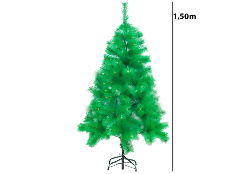 Imagem de Árvore De Natal Pinheiro Luxo Verde 153 Galhos 1,50m A0515p Chibrali