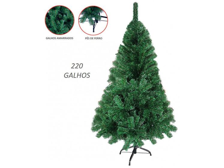 Imagem de Árvore de Natal Pinheiro Premium Áustria 220 Galhos 1,20m - Magizi