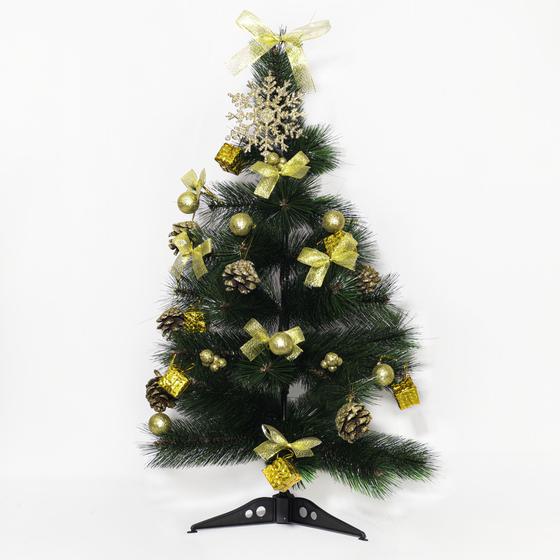 Imagem de Árvore De Natal Pinheiro Verde Decorada Luxo Pequena