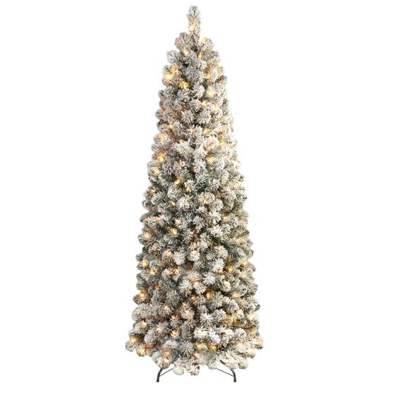 Imagem de Árvore de Natal ShareConn 2,3m - Com Neve Artificial e Luzes Pré-Instaladas
