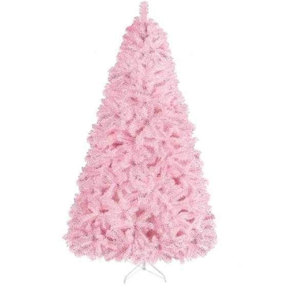 Imagem de Árvore de Natal Topeakmart Artificial Pink 1,8 m com suporte 818 pontas