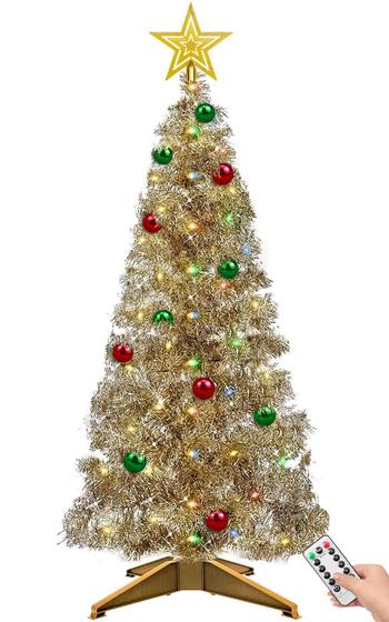 Imagem de Árvore de Natal TURNMEON 4 Pés com 100 Luzes - Dual Color