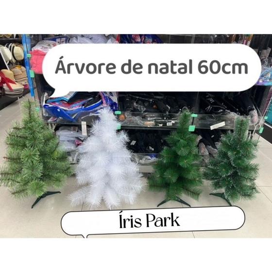 Imagem de Árvore De Natal verde / branca Pinheiro cheio 0.60m/0.90m - irispark