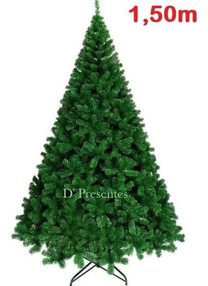 Arvore De Natal Verde Luxo Pinheiro 1,50 Metros C/525 Galhos - D' Presentes  - Árvore de Natal - Magazine Luiza