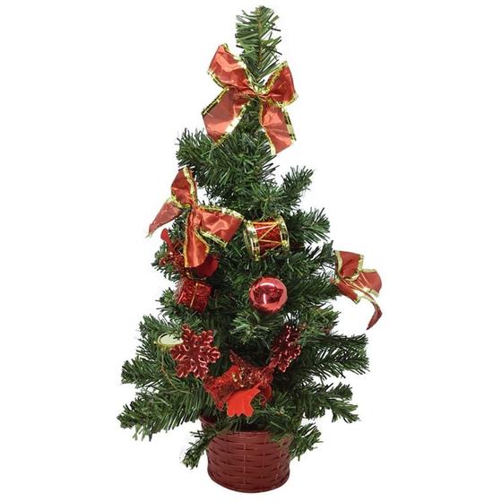 Arvore natal decorada 45cm - niazitex - Árvore de Natal - Magazine Luiza