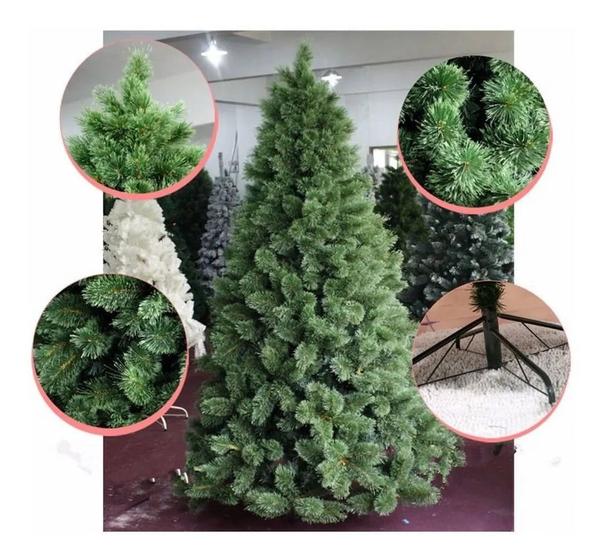 Imagem de Árvore Pinheiro De Natal Super Luxo Cor Verde Green 2,10m 566 Galhos A0321N