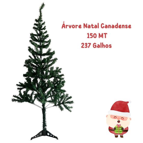 Imagem de Árvore Pinheiro Natal Grande Verde Canadense 90CM 120 MT e 150CM Decoração Natalina