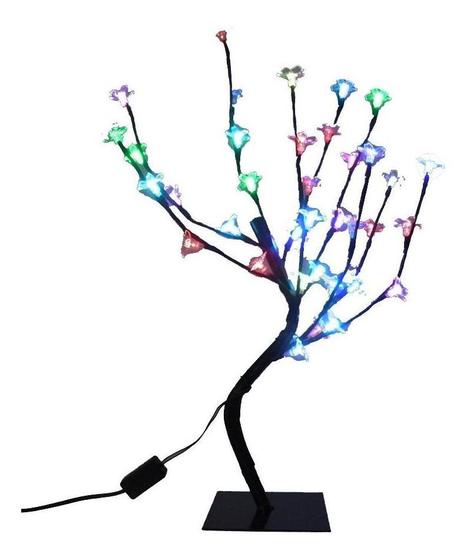 Imagem de Arvore Pisca Pisca Natal 36 Leds Cerejeira 54 Cm Abajur