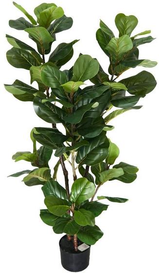 Imagem de Arvore Verde Ficus Lyrata 120cm Planta Toque Silicone Luxo