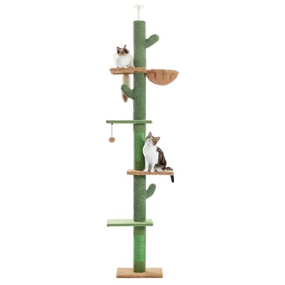Imagem de Árvores para Gatos PAWZ Road Cactus - Do Chão ao Teto com Altura Ajustável