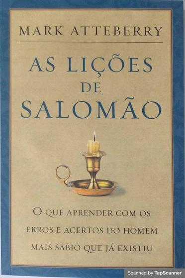 Imagem de As Lições de Salomão