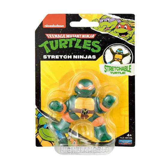 Imagem de As Tartarugas Ninja - Mini Boneco Elástico Michelangelo 6cm