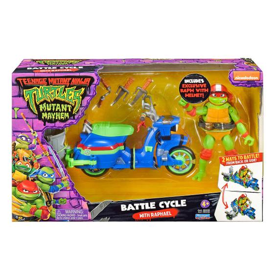 Imagem de As Tartarugas Ninja - Veículo Battle Cycle com Raphael