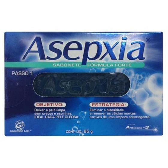 Imagem de Asepxia sabonete formula forte 85gr - Genomma
