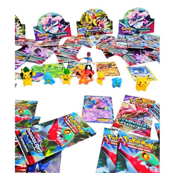 Imagem de Ash Mestre e Treinador Pokemon Ash com 10 Cartas Pokebola Cards Game Binquedo