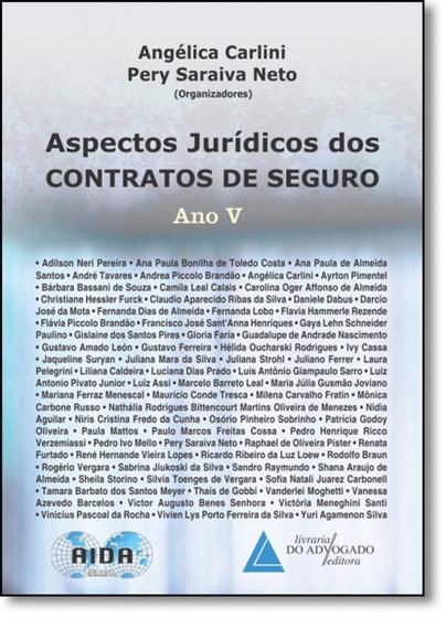 Imagem de Aspectos Juridicos Dos Contratos De Seguro 5 Ano V - Livraria do Advogado