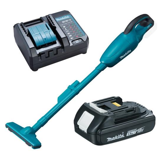 Imagem de Aspirador De Pó Dcl180z Makita Com Carregador E Bateria