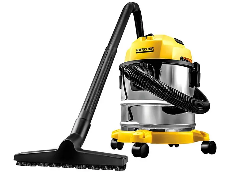 Aspirador de Pó e Água 3 em 1 Kärcher com Filtro HEPA 1700W WDL 1S Amarelo