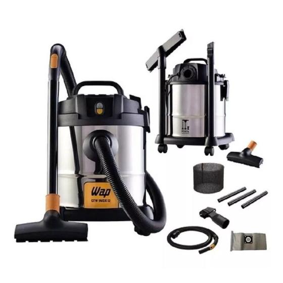 Aspirador de Pó e Água WAP GTW Inox 12 1400W 127V - Aspirador de Pó e ...