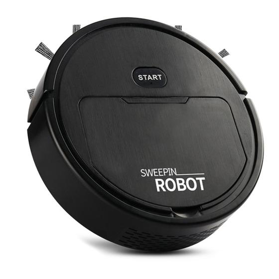 Aspirador de Pó Inteligente Automático Recarregável Robô de Absorção Varredura Carregamento via USB Menor preço em Aspirador de Pó Inteligente Automático Recarregável Robô de Absorção Varredura Carregamento via USB