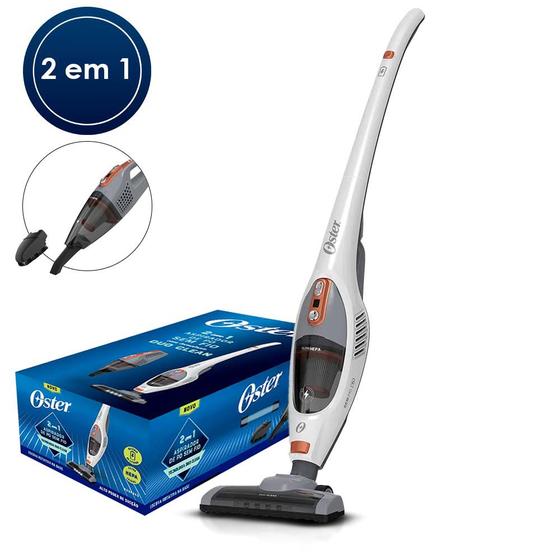 Aspirador De Pó Oster Vertical Sem Fio White Duo Clean 2 Em 1 Bateria ...