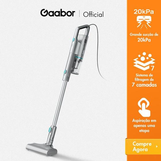 Aspirador de Pó Vertical Gaabor Premium Potente 20.000Pa Super Flexível C/ Filtro 7 CamadasCycloneAir Menor preço em Aspirador de Pó Vertical Gaabor Premium Potente 20.000Pa Super Flexível C/ Filtro 7 CamadasCycloneAir