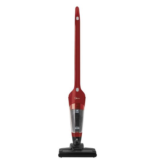 Aspirador de Pó Vertical Midea 2 em 1 Preto e Vermelho VSC15B - Bivolt Menor preço em Aspirador de Pó Vertical Midea 2 em 1 Preto e Vermelho VSC15B - Bivolt
