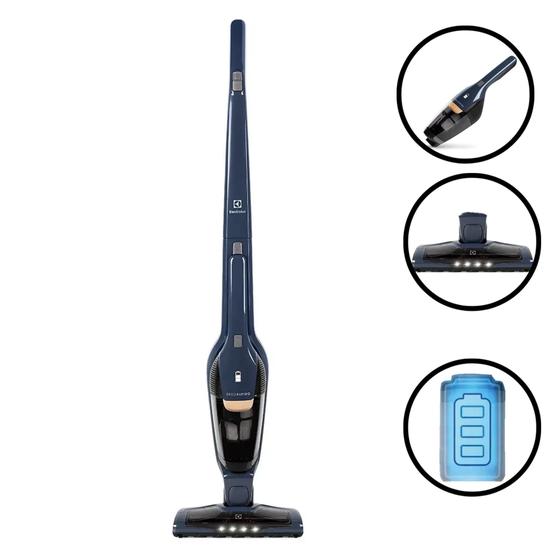 Imagem de Aspirador de Pó Vertical Sem Fio Electrolux Ergo Rápido  2 em 1 Luz Led Alta Precisão Erg25 Bivolt