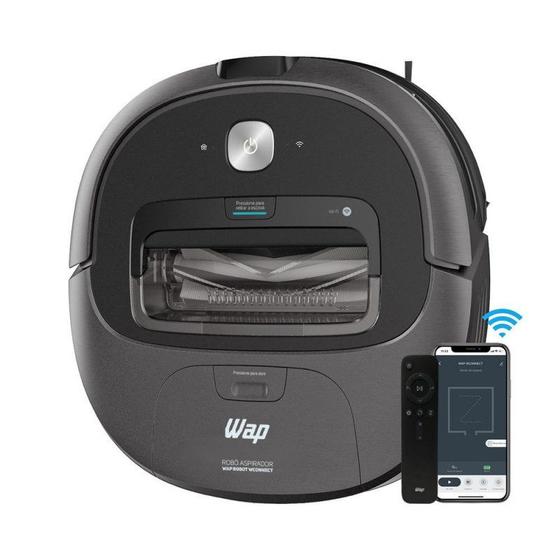 Imagem de Aspirador de Pó WAP Robot WConnect 37,4W Bivolt Preto