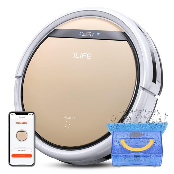 Imagem de Aspirador e esfregão robótico ILIFE V5s Plus 2.4G WiFi Alexa Control